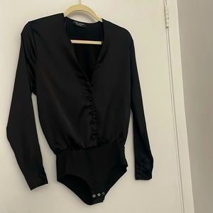ZARA black bodysuit in size small